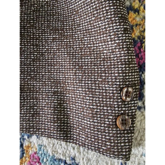 VINTAGE Michael/Sterns Sport Coat Wool 2 Button Business Jacket Blazer Retro 44 - Picture 5 of 11